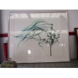 A framed and glazed modern print 'Wind',