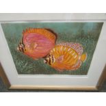 A Mark Spain limited edition print entitled "Butterfly Fish", No.