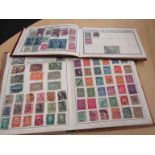 Two stamp albums containing assorted World stamp contents