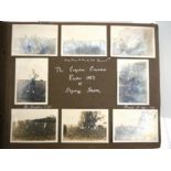 A snapshot photograph album 1927-1929 containing 100+ mounted snapshot photographs of a Norfolk