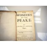 Charles Cotton: 'The Wonders of the Peake', London, Joanna Brome, 1681, 1st edition, title,