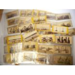 A collection of approx 80 Stereo Cards, UK topographical, many circa 1860's and later,