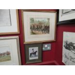 Two framed and glazed military prints - A Royal Escort 1742, plus Officers of the British Army no.