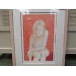 A limited edition print after Rosana Ibarrola entitled "The Girl", No.