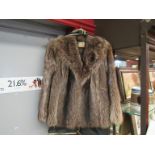 A fox fur jacket by Calman Links,