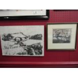 VERENA VICKERS (XX) A framed etching,