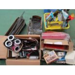 A large collection of mostly 00 gauge track, scenery, power units,