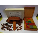 A boxed Woodpecker Toys wooden Noah's Ark set,