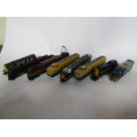 Eight assorted H0 gauge locomotives including Rivarossi, Lionel,