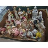 A box of porcelain figures