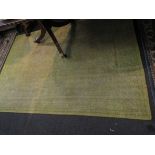 A yellow/mustard wool rug,