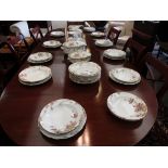 A Clifford Rd10 18262 dinner service including plates, bowls,