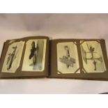 A postcard album of early 20th Century planes