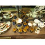 A selection of china including a Carlton ware Oriental coffee set and French Haviland tableware