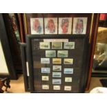 Two pairs of stamp and card displays - ships,