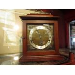 A Tilett of Norwich mahogany cased mantel clock with Westminster and Whittington chime, with F. W.