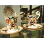 Late 19th Century Coalport coffee cans and saucers with lion design