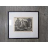 GEORGE MACKLEY (1900-1983) A framed and glazed limited edition woodcut print titled 'Hemmingford