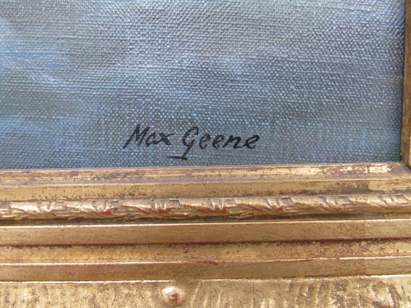 MAX GEENE (XX) : Oil on canvas depicting a seascape, signed lower right, 57cm x 98cm, - Image 3 of 3