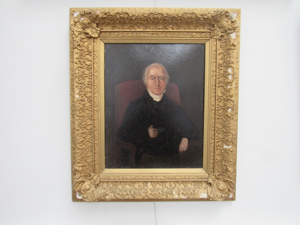 A 19th Century oil on board portrait of William Edye (1787-1874),