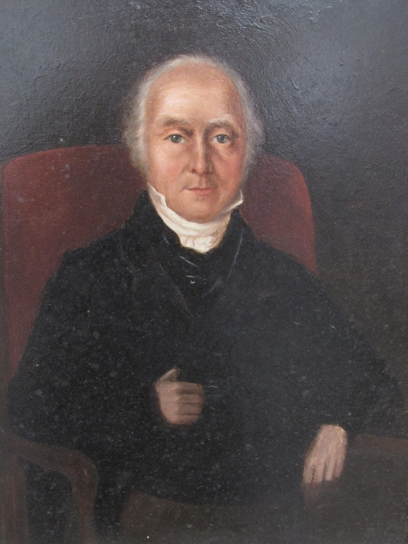 A 19th Century oil on board portrait of William Edye (1787-1874), - Image 2 of 4