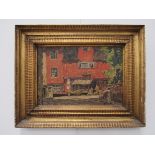 GEORGE GRAHAM (1881-1949) RI, ROI, RSW; An oil on canvas of Westlegate, Norwich, gilt framed,