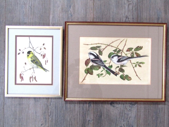 ROBERT L. SHEPPERSON (1955-2012) Two framed and glazed watercolours, 'Long Tailed Tits', 20.