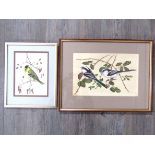 ROBERT L. SHEPPERSON (1955-2012) Two framed and glazed watercolours, 'Long Tailed Tits', 20.