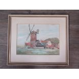 FRED LEVITT (XX) A framed and glazed watercolour, 'Cley Mill, Norfolk', signed bottom left, 25.