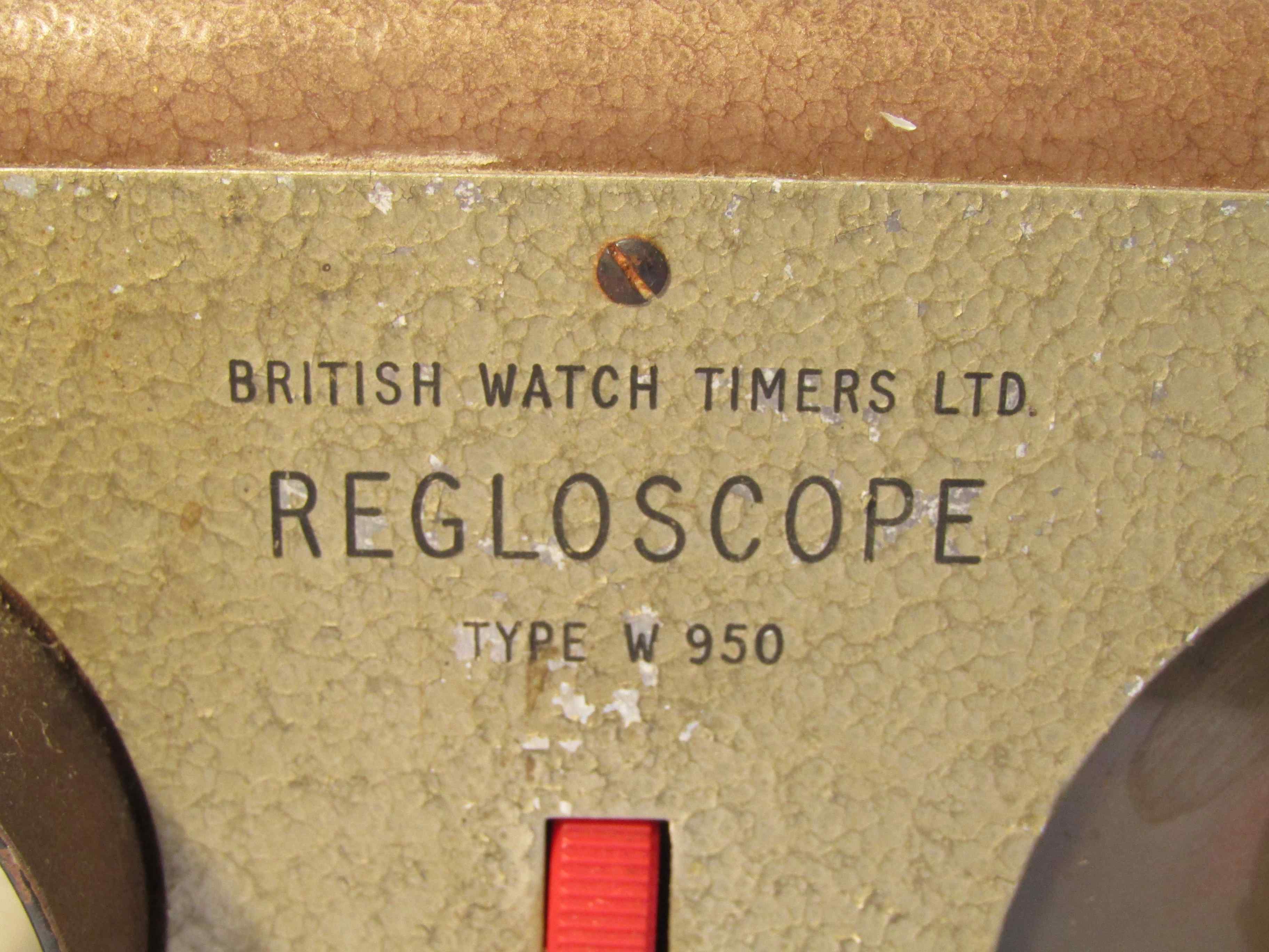 A British Watch Timers Ltd Regloscope Type W950, transducer connector type W935, - Image 2 of 4