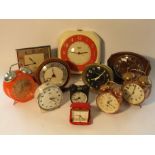 Mid to late 20th Century timepieces and alarm clocks including Smith's Sectric,