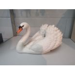 A Royal Swan by Franklin Mint. Boxed.