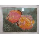 A Mark Spain limited edition print entitled "Butterfly Fish", No.