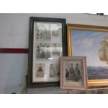 Two French fashion print displays,