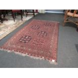 A late 19th/ early 20th Century Eastern wool rug,