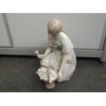 A Lladro flower girl,