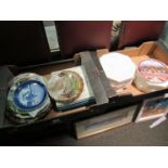 Two boxes of collectors' plates