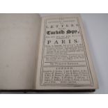 An antiquarian volume "Letters Writ by a Turkish Spy", 1778, 12th edition,