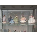 Five Royal Doulton figurines including limited edition "Lullaby",