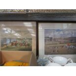 Four hunting prints including limited edition Fernie Hunt