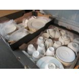 A quantity of white dinnerwares