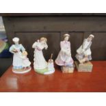Four Royal Worcester figurines,