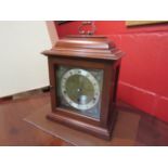 A Tilett of Norwich mahogany cased mantel clock with Westminster and Whittington chime, with F. W.