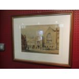 CHARLES MAYES WIGG (1889-1969) A watercolour depicting historical buildings, signed lower left,