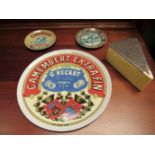 A Camembert Extra-Fin French cheese plate, 28cm diameter,