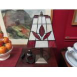 A modern Tiffany style table lamp,