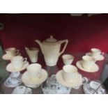 Two tea/coffee sets - Standard China Tudor Shape and Crown Ducal