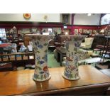 A pair of Masons flared form vases,