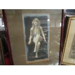 An early 20th Century nude photo 'Golora', framed and glazed,