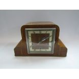 An Enfield striking and chiming mantel clock in walnut case,